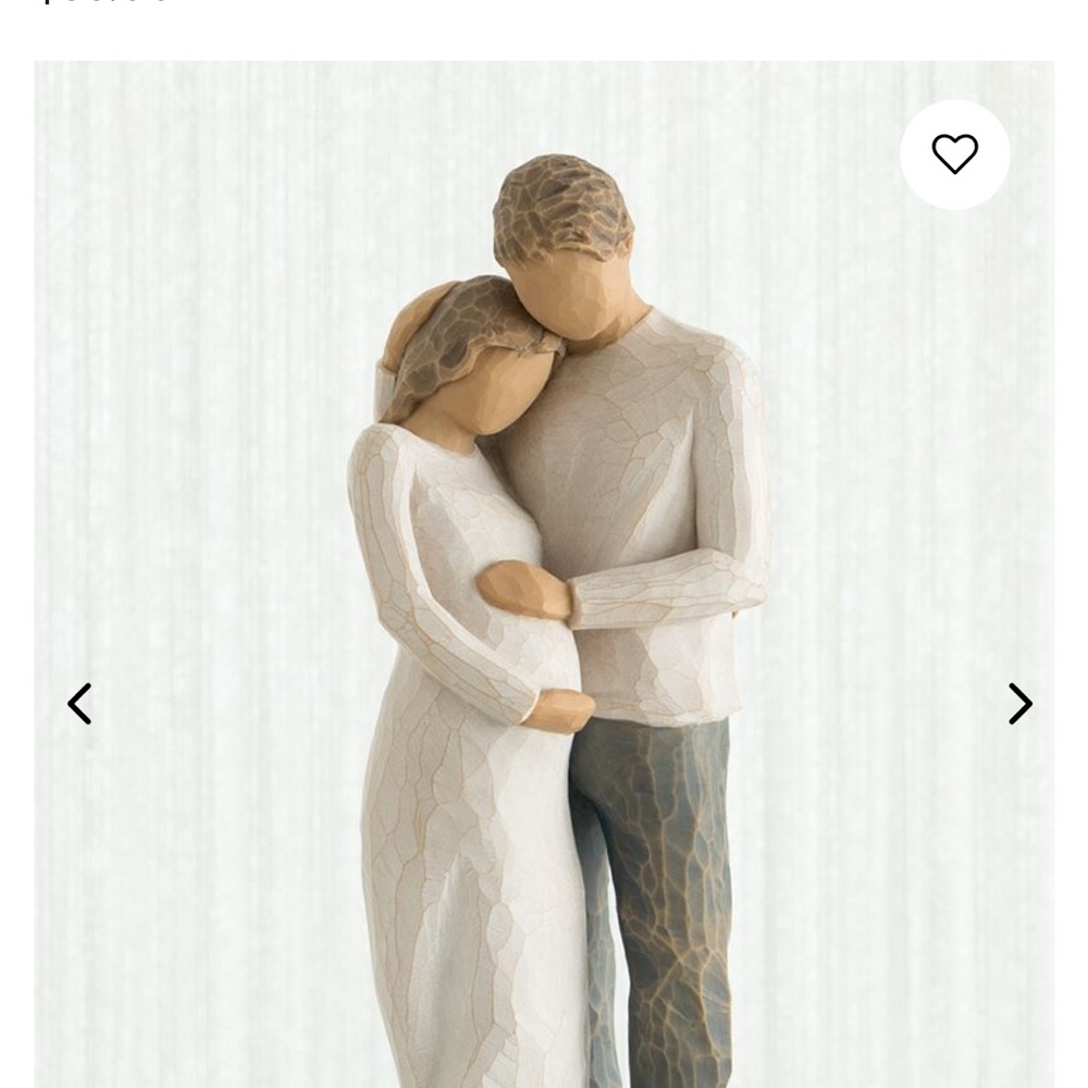 Willow Tree Figurine with Cream and Brown Tones